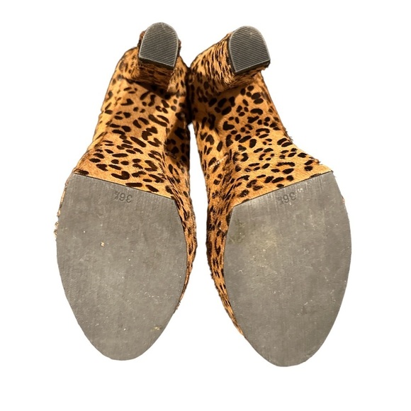 SAKS ANIMAL PRINT PLATFORM HEELED SHOES 36.5 main image 1